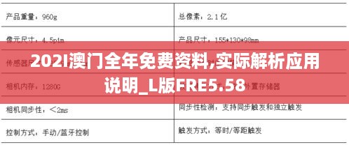 202I澳门全年免费资料,实际解析应用说明_L版FRE5.58