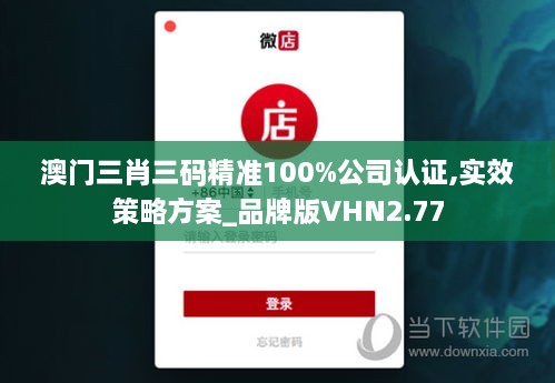 澳门三肖三码精准100%公司认证,实效策略方案_品牌版VHN2.77