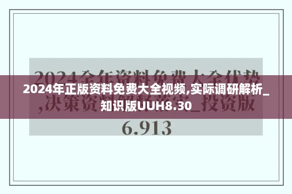 2024年正版资料免费大全视频,实际调研解析_知识版UUH8.30