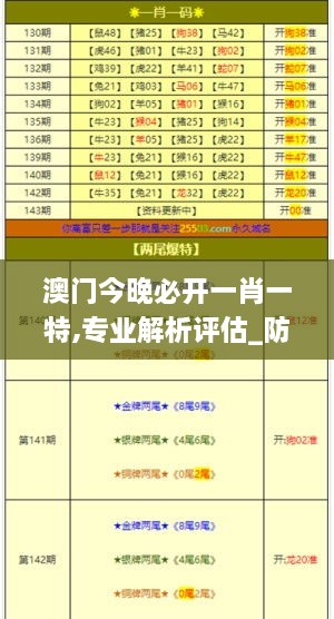 澳门今晚必开一肖一特,专业解析评估_防御版SKV8.66