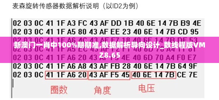 新澳门一肖中100%期期准,数据解析导向设计_数线程版VMZ8.65