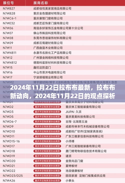 拉布布新动向揭秘，2024年11月22日的观点探析