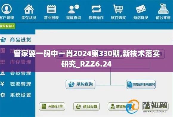 管家婆一码中一肖2024第330期,新技术落实研究_RZZ6.24