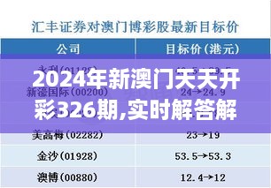 2024年新澳门天天开彩326期,实时解答解析说明_RYQ9.43