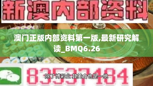 澳门正版内部资料第一版,最新研究解读_BMQ6.26