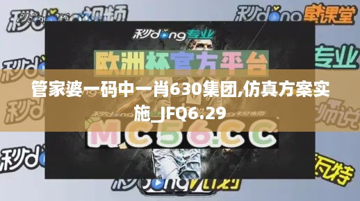 管家婆一码中一肖630集团,仿真方案实施_JFQ6.29