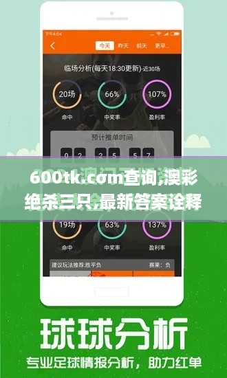 600tk.cσm查询,澳彩绝杀三只,最新答案诠释说明_YBG6.31