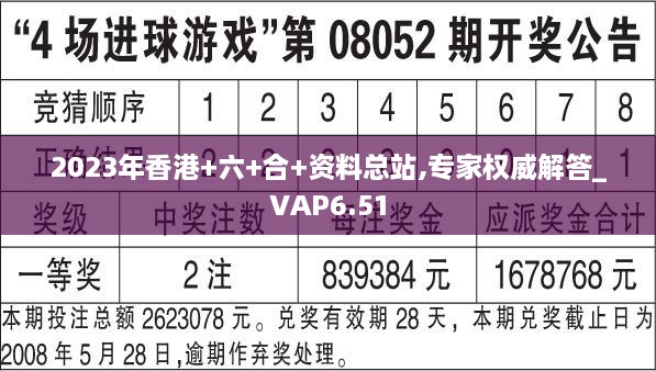 2023年香港+六+合+资料总站,专家权威解答_VAP6.51