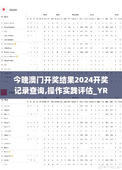 今晚澳门开奖结果2024开奖记录查询,操作实践评估_YRB6.22