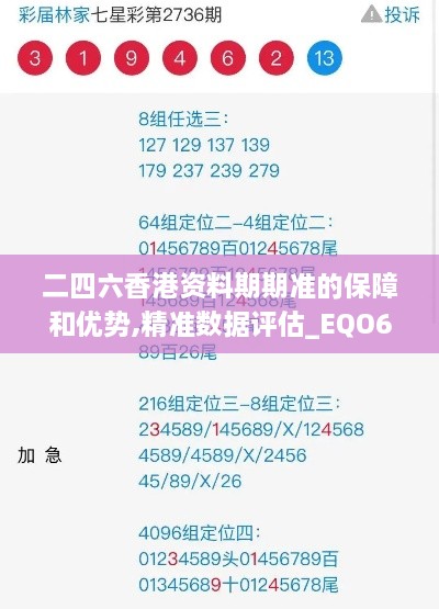 二四六香港资料期期准的保障和优势,精准数据评估_EQO6.30