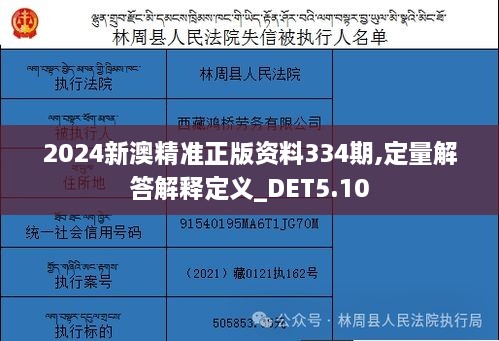 2024新澳精准正版资料334期,定量解答解释定义_DET5.10