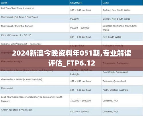 2024新澳今晚资料年051期,专业解读评估_FTP6.12