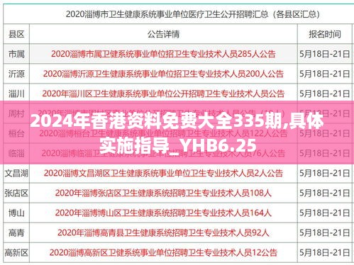 2024年香港资料免费大全335期,具体实施指导_YHB6.25