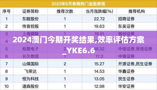 2024澳门今期开奖结果,效率评估方案_YKE6.6