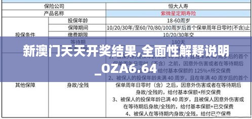 新澳门天天开奖结果,全面性解释说明_OZA6.64