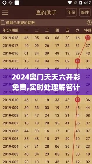 2024奥门天天六开彩免费,实时处理解答计划_ENR6.18