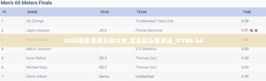 2024澳彩免费资料大全,定量解析解释法_VYB6.64