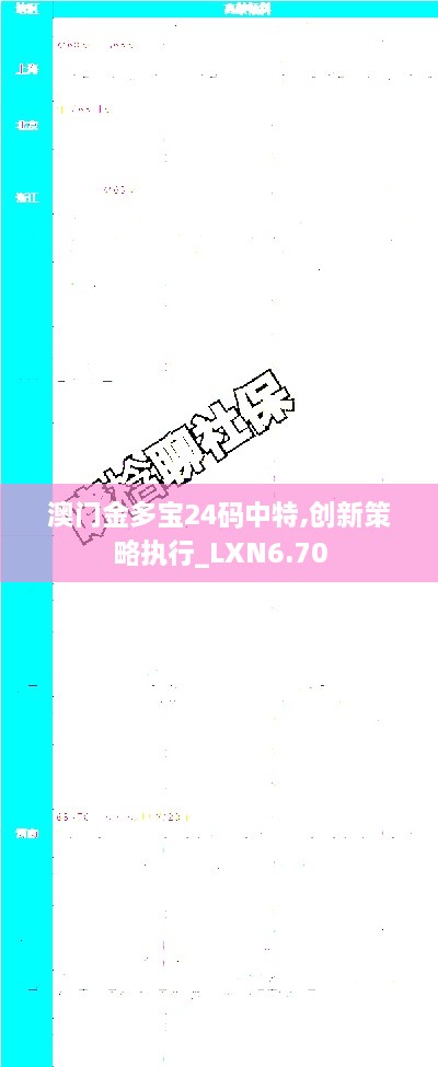 澳门金多宝24码中特,创新策略执行_LXN6.70