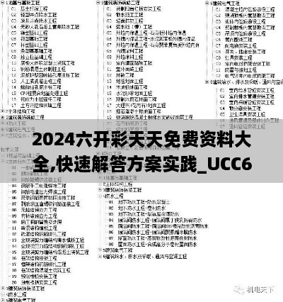 2024六开彩天天免费资料大全,快速解答方案实践_UCC6.85