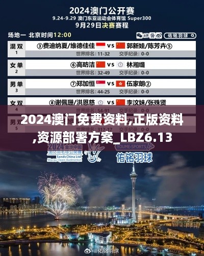 2024澳门免费资料,正版资料,资源部署方案_LBZ6.13