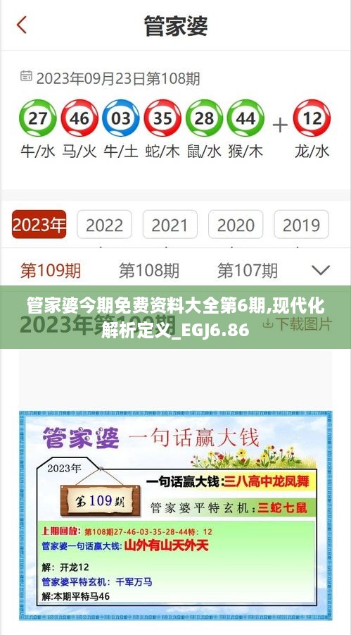 管家婆今期免费资料大全第6期,现代化解析定义_EGJ6.86