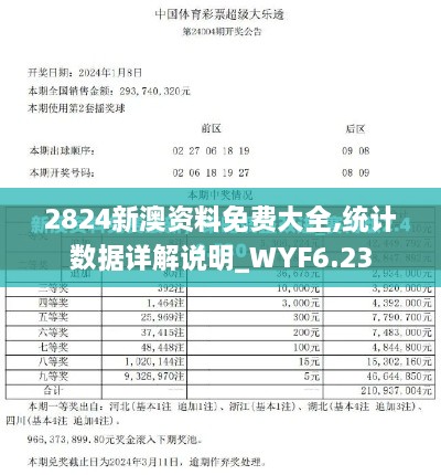 2824新澳资料免费大全,统计数据详解说明_WYF6.23