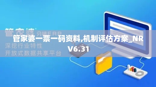 管家婆一票一码资料,机制评估方案_NRV6.31