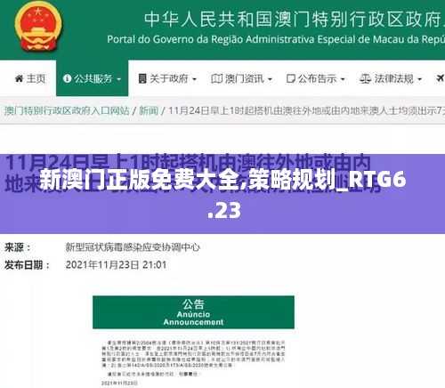 新澳门正版免费大全,策略规划_RTG6.23