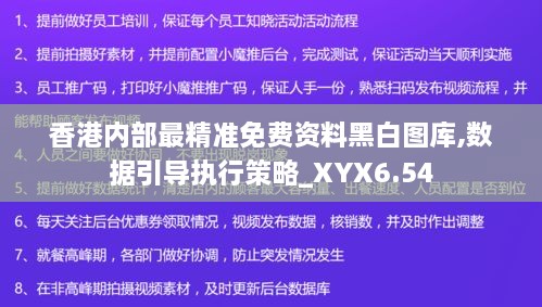 香港内部最精准免费资料黑白图库,数据引导执行策略_XYX6.54