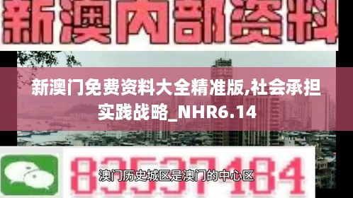 新澳门免费资料大全精准版,社会承担实践战略_NHR6.14