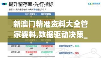 新澳门精准资料大全管家婆料,数据驱动决策_HZX6.8