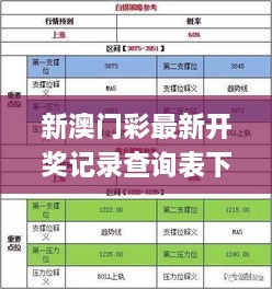 新澳门彩最新开奖记录查询表下载,实时处理解答计划_SEM6.77