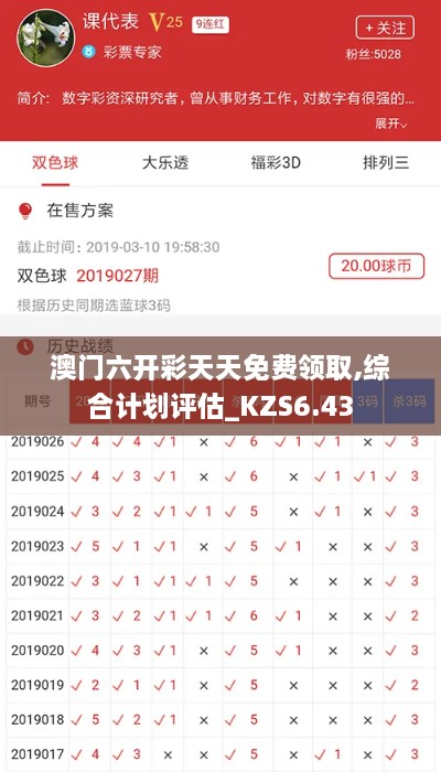 澳门六开彩天天免费领取,综合计划评估_KZS6.43