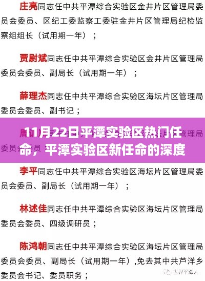 平潭实验区人事变动解析，新任命的深度解读与聚焦观察