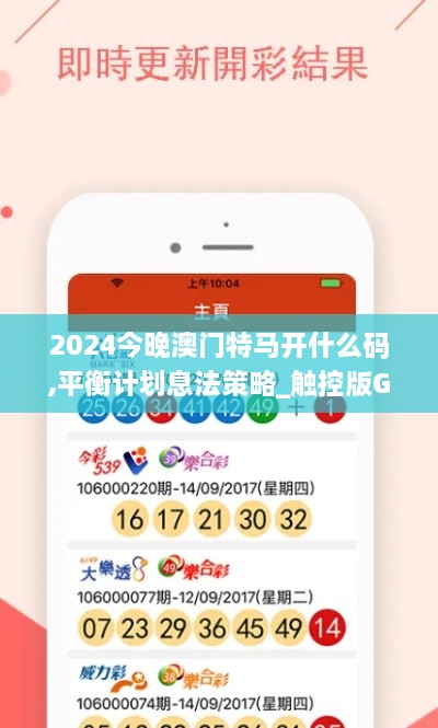 2024今晚澳门特马开什么码,平衡计划息法策略_触控版GSV1.81