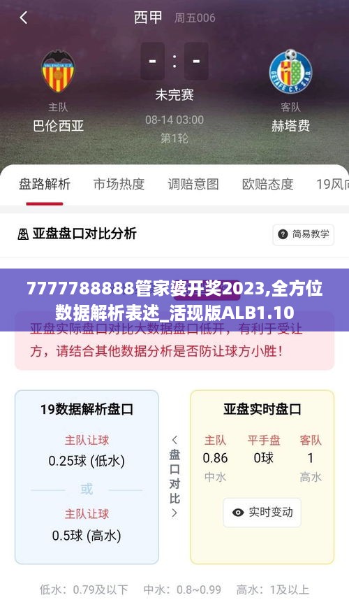 7777788888管家婆开奖2023,全方位数据解析表述_活现版ALB1.10