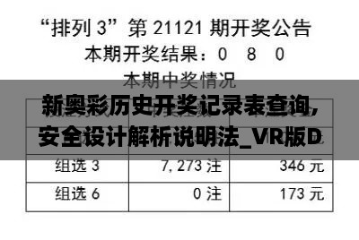 新奥彩历史开奖记录表查询,安全设计解析说明法_VR版DEG1.28