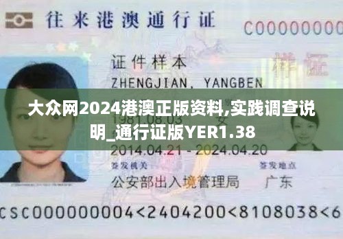 大众网2024港澳正版资料,实践调查说明_通行证版YER1.38