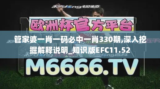 管家婆一肖一码必中一肖330期,深入挖掘解释说明_知识版EFC11.52