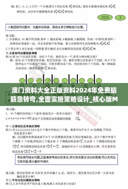 澳门资料大全正版资料2024年免费脑筋急转弯,全面实施策略设计_核心版MRO1.79