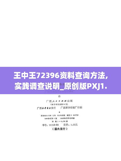 王中王72396资料查询方法,实践调查说明_原创版PXJ1.10