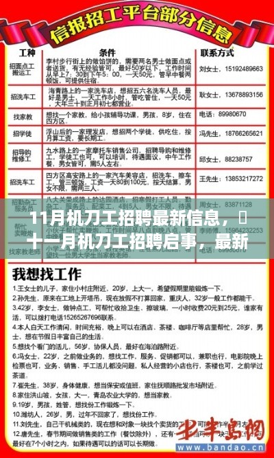 11月机刀工招聘最新信息及最新职位信息汇总