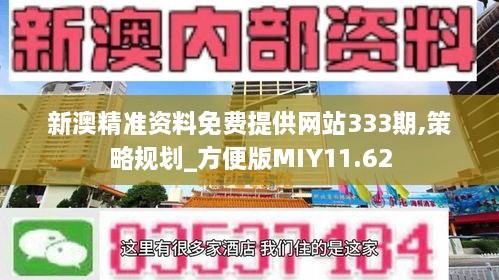 新澳精准资料免费提供网站333期,策略规划_方便版MIY11.62