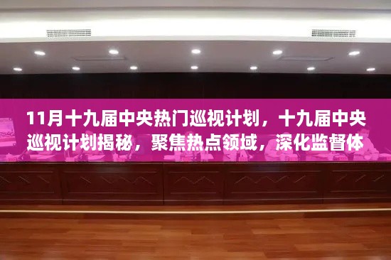 十九届中央巡视计划揭秘，聚焦热点领域，深化监督体系创新篇章