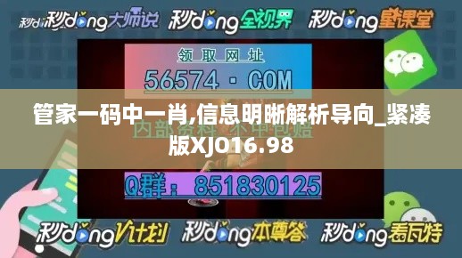 管家一码中一肖,信息明晰解析导向_紧凑版XJO16.98