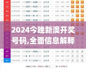 2024今晚新澳开奖号码,全面信息解释定义_光辉版GUA13.97