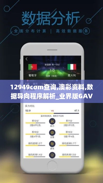 12949cσm查询,澳彩资料,数据导向程序解析_业界版GAV16.6