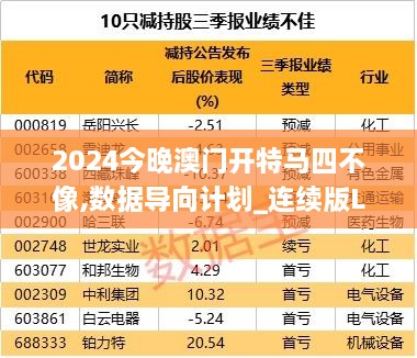 2024今晚澳门开特马四不像,数据导向计划_连续版LQH16.86