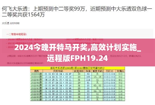 2024今晚开特马开奖,高效计划实施_远程版FPH19.24