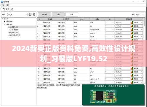 2024新奥正版资料免费,高效性设计规划_习惯版LYF19.52